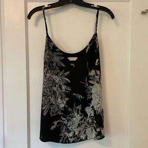 Baboton Lined Swing Cami size Medium, Black floral